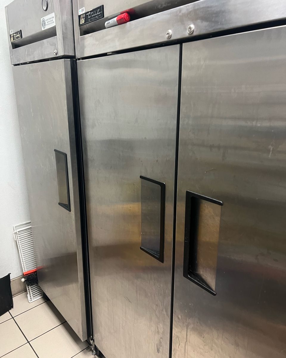 Commercial double reach-in cooler serviced by Guardian Air